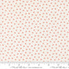 Image of Summers End Dandelion Persimmon quilting cotton fabric by Fig Tree Co for Moda Fabrics. Features flowers on a cream background. Cute Little Fabric Shop.