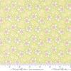 Image of Summers End Geranium Sprout quilting cotton fabric by Fig Tree Co for Moda Fabrics. Features leaves on a green background. Cute Little Fabric Shop.