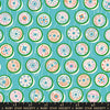 Trinketry Spools Turquoise Blue Spool Fabric - RS0111 - Moda Fabrics Quilting Cotton Fabric