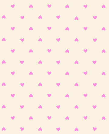 Trinketry Hearts Neon Rose Cream Polka Dot Fabric - RS0091 - Moda Fabrics Quilting Cotton Fabric