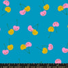 Trinketry Cherry Friends Bright Blue Cherry Fabric - RS0112 - Moda Fabrics Quilting Cotton Fabric