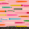 Trinketry Pens Balmy Pink Pen Fabric - RS0110 - Moda Fabrics Quilting Cotton Fabric