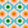 Trinketry Floral Turquoise Blue Floral Fabric - RS0114 - Moda Fabrics Quilting Cotton Fabric