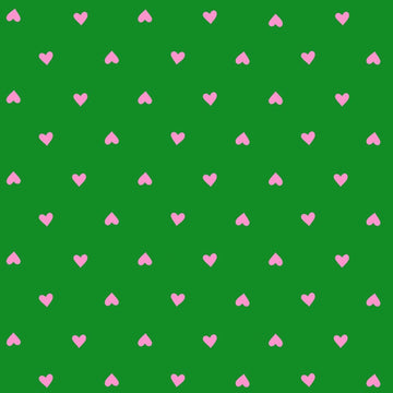 Trinketry Hearts Deep Verdant Neon Green Polka Dot Fabric - RS0091 - Moda Fabrics Quilting Cotton Fabric
