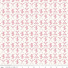 Image of Sweet Pink Flowers & Bows Cream quilting cotton fabric by My Mind's Eye for Riley Blake Design. Features flowers on a cream background. Cute Little Fabric Shop.
