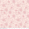 Image of Sweet Pink Main Blush quilting cotton fabric by My Mind's Eye for Riley Blake Design. Features flowers on a pink background. Cute Little Fabric Shop.