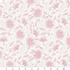 Image of Sweet Pink Main Cream quilting cotton fabric by My Mind's Eye for Riley Blake Design. Features flowers on a cream background. Cute Little Fabric Shop.