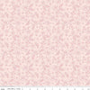 Image of Sweet Pink Floral Blush quilting cotton fabric by My Mind's Eye for Riley Blake Design. Features flowers on a pink background. Cute Little Fabric Shop.