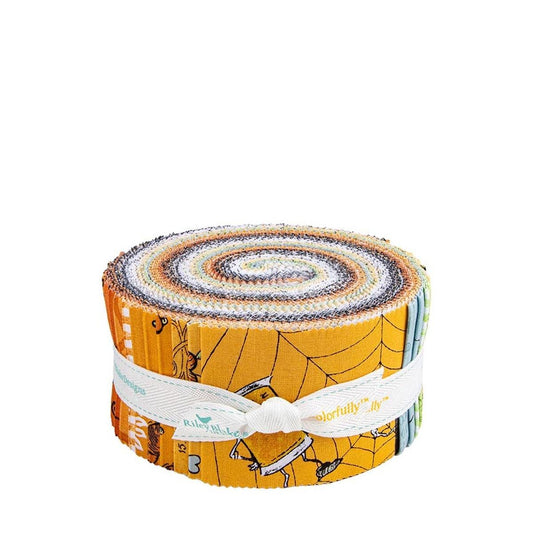 SALE Scary Scraps 2.5" Rolie Polie - RP-17600-40 - 40-piece Precut - Riley Blake Quilting Cotton Fabric
