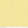 Image of Scary Scraps Faded Gingham Yellow quilting cotton fabric by J Wecker Frisch for Riley Blake Designs. Features gingham on a yellow background. Cute Little Fabric Shop.