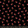 Image of Mystic Fable Sweet Flower Soft Black quilting cotton fabric by Alexia Abegg of Ruby Star Society for Moda Fabrics. Features flowers on a black background. Cute Little Fabric Shop.