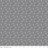 Image of Frank and Friends Moon & Stars Gray quilting cotton fabric by My Mind's Eye for Riley Blake Designs. Features the night sky on a gray background. Cute Little Fabric Shop.