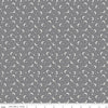 Image of Frank and Friends Moon & Stars Gray quilting cotton fabric by My Mind's Eye for Riley Blake Designs. Features the night sky on a gray background. Cute Little Fabric Shop.