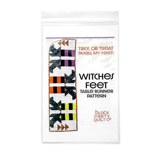 Witches Feet Table Runner Quilt PATTERN Halloween Pattern - Riley Blake INSTRUCTIONS Only