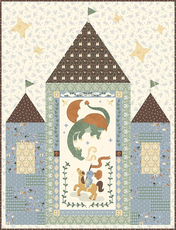 Once Upon A Time Panel Quilt Kit - Faraway Kingdom - Natalia Juan Abello - Riley Blake Designs - Pattern Quilt Kit -  Quilting Cotton