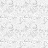 Image of By The Seashore The Daily Catch Newsprint Light Gray quilting cotton fabric by Claire Holliday, Features PATTERN on a color Background. Cute Little Fabric Shop.