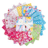 Painted Petals Fat Quarter Bundle Floral Fabric - FQ-17590-21 - 21-piece Precut - Riley Blake Quilting Cotton Fabric