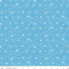 Image of Painted Petals Outlined Flowers Blue quilting cotton fabric by Lila Tueller for Riley Blake Designs. Features flowers on a blue background. Cute Little Fabric Shop.