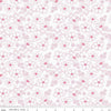 Image of Painted Petals Outlined Flowers White quilting cotton fabric by Lila Tueller for Riley Blake Designs. Features flowers on a white background. Cute Little Fabric Shop.