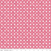 Image of Painted Petals Geo Circles Pink quilting cotton fabric by Lila Tueller for Riley Blake Designs. Features circles on a pink background. Cute Little Fabric Shop.