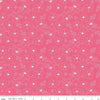 Image of Painted Petals Outlined Flowers Pink quilting cotton fabric by Lila Tueller for Riley Blake Designs. Features flowers on a pink background. Cute Little Fabric Shop.