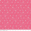 Image of Painted Petals Outlined Flowers Pink quilting cotton fabric by Lila Tueller for Riley Blake Designs. Features flowers on a pink background. Cute Little Fabric Shop.