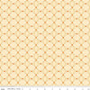 Image of Flourish Geometric Lemon quilting cotton fabric by Sue Daley for Riley Blake Designs. Features a geometric pattern on a yellow background. Cute Little Fabric Shop.