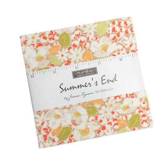 Summers End Charm Pack Floral Fabric - 35430PP - 42-piece Precut - Moda Fabrics Quilting Cotton Fabric