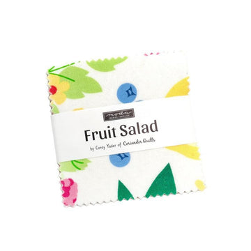 Fruit Salad Charm Pack Fruit Fabric - 29240PP - 42-piece Precut - Moda Fabrics Quilting Cotton Fabric