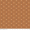 Image of Faraway Kingdom Royal Stripes Earth quilting cotton fabric by Natàlia Juan Abelló for Riley Blake Designs. Features stripes on a brown background. Cute Little Fabric Shop.