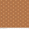 Image of Faraway Kingdom Royal Stripes Earth quilting cotton fabric by Natàlia Juan Abelló for Riley Blake Designs. Features stripes on a brown background. Cute Little Fabric Shop.