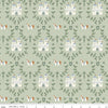 Image of Faraway Kingdom Enchanted Castle Swamp quilting cotton fabric by Natàlia Juan Abelló for Riley Blake Designs. Features castles on a green background. Cute Little Fabric Shop.