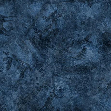 MINKY Forest, Field and Stream Wildlife Tonal Navy Blue Semisolid Fabric - 31411 - QT Fabrics 100% Polyester