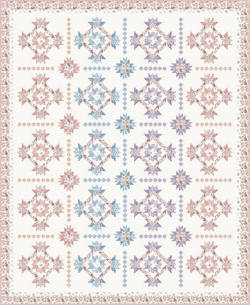 SALE Wildflower Fields Boxed Quilt Kit Floral Fabric - KT-17680 - Riley Blake Quilting Cotton