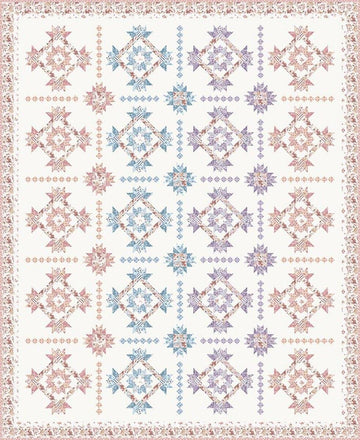 SALE Wildflower Fields Boxed Quilt Kit Floral Fabric - KT-17680 - Riley Blake Quilting Cotton