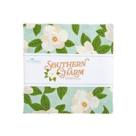 Southern Charm 5" Stacker Floral Fabric - 5-17440-42 - 42-piece Precut - Riley Blake Quilting Cotton Fabric