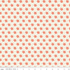 Image of Southern Charm Peach Blossoms Cloud quilting cotton fabric by The RBD Designers for Riley Blake Designs. Features flowers on a cream background. Cute Little Fabric Shop.