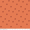 Image of The Apothecary Pumpkin Toss Marmalade quilting cotton fabric by Amber Elliot for Riley Blake Designs. Features pumpkins on an orange background. Cute Little Fabric Shop.