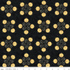 Image of Spooky Jacks Black quilting cotton fabric by Teresa Kogut for Riley Blake Designs. Features pumpkins on a black background. Cute Little Fabric Shop.