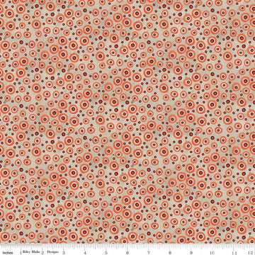 Image of Spooky Polka Dots Gray quilting cotton fabric by Teresa Kogut for Riley Blake Designs. Features dots on a gray background. Cute Little Fabric Shop.
