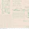 2 Yard 35" End of Bolt - SALE Farmer's Daughter Farm Life Sage Cream Green WIDEBACK - WB17193 - Riley Blake Quilting Cotton Fabric