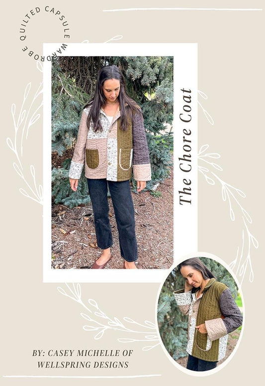 Quilted Chore Coat PATTERN Jacket Pattern - Riley Blake INSTRUCTIONS Only