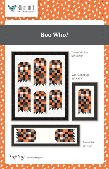 SALE Boo Who? Quilt PATTERN Halloween Pattern - Riley Blake INSTRUCTIONS Only