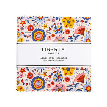Summer Fair 5" Stacker Geometric Fabric - 0166SQ-SF-5 - 42-Piece Precut - Riley Blake Liberty Quilting Cotton Fabric