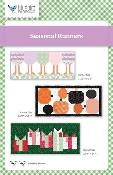 SALE Seasonal Runners PATTERN Holiday Pattern - Riley Blake INSTRUCTIONS Only