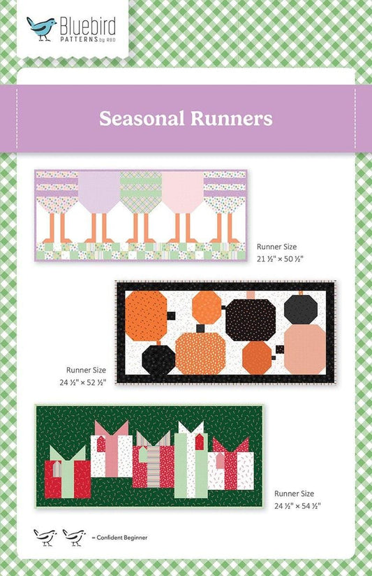 SALE Seasonal Runners PATTERN Holiday Pattern - Riley Blake INSTRUCTIONS Only