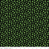Image of Seasonal Basics Shamrocks Black quilting cotton fabric by Christopher Thompson for Riley Blake Designs. Features clovers on a black background. Cute Little Fabric Shop.
