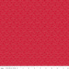 Image of Seasonal Basics Heart Outlines Red quilting cotton fabric by Christopher Thompson for Riley Blake Designs. Features hearts on a red background. Cute Little Fabric Shop.