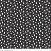 Image of Seasonal Basics Ghosts Black Glow in the Dark quilting cotton fabric by Christopher Thompson for Riley Blake Designs. Features ghosts on a black background. Cute Little Fabric Shop.