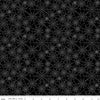 Image of Seasonal Basics Spider Webs Black Glow in the Dark quilting cotton fabric by Christopher Thompson for Riley Blake Designs. Features spider webs on a black background. Cute Little Fabric Shop.